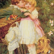 Схема вышивки «Дети. Фредерик Морган»