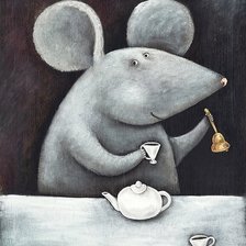 Схема вышивки «Мышь»