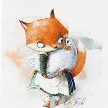 Схема вышивки «Лиса»