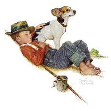 Схема вышивки «Уставший рыбак»