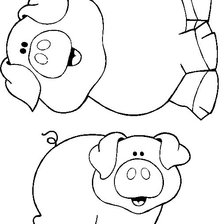 Схема вышивки «Хрю»