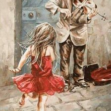 Схема вышивки «танец девочки»