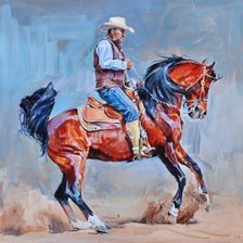 Схема вышивки «наездник»