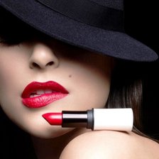 Схема вышивки «Дама в шляпе»