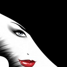 Схема вышивки «Дама в шляпе»