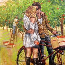 Схема вышивки «pareja»