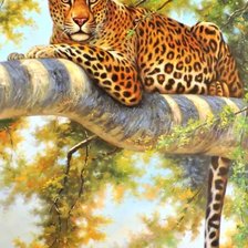 Схема вышивки «леопарды»