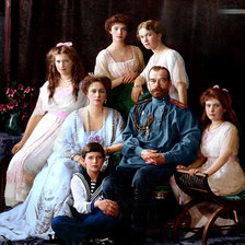 Схема вышивки «Царская семья»