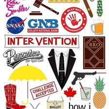 Схема вышивки «Как я встретил вашу маму»