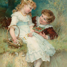 Схема вышивки «Сладкие ягоды. Фредерик Морган»