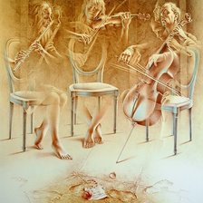 Схема вышивки «violines»