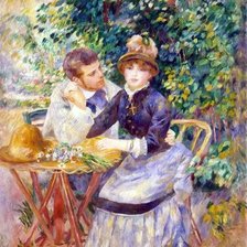 Схема вышивки «В саду. Огюст Ренуар»