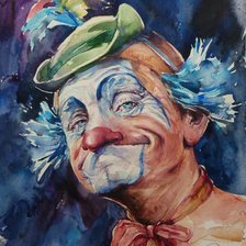 Схема вышивки «клоун»