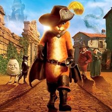 Схема вышивки «Кот в сапогах»