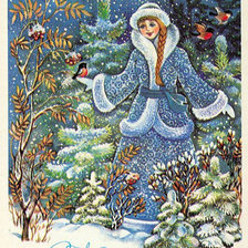 Схема вышивки «Открытка»