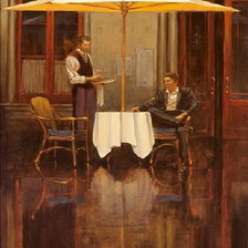 Схема вышивки «УЛИЧНОЕ КАФЕ-1»