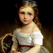 Схема вышивки «Девочка с корзинкой. Софи Жанжамбр Андерсон»