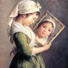 Схема вышивки «Отражение. Элизабет Виже-Лебрен»