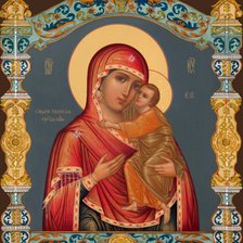 Схема вышивки «Толгская икона Божьей Матери»