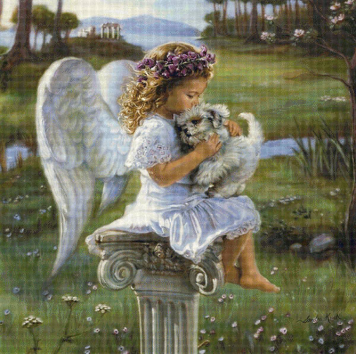 Ангел. Сандра Кук - девочка, собачка, ангел - предпросмотр