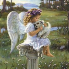 Схема вышивки «Ангел. Сандра Кук»