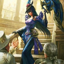 Схема вышивки «воительница»