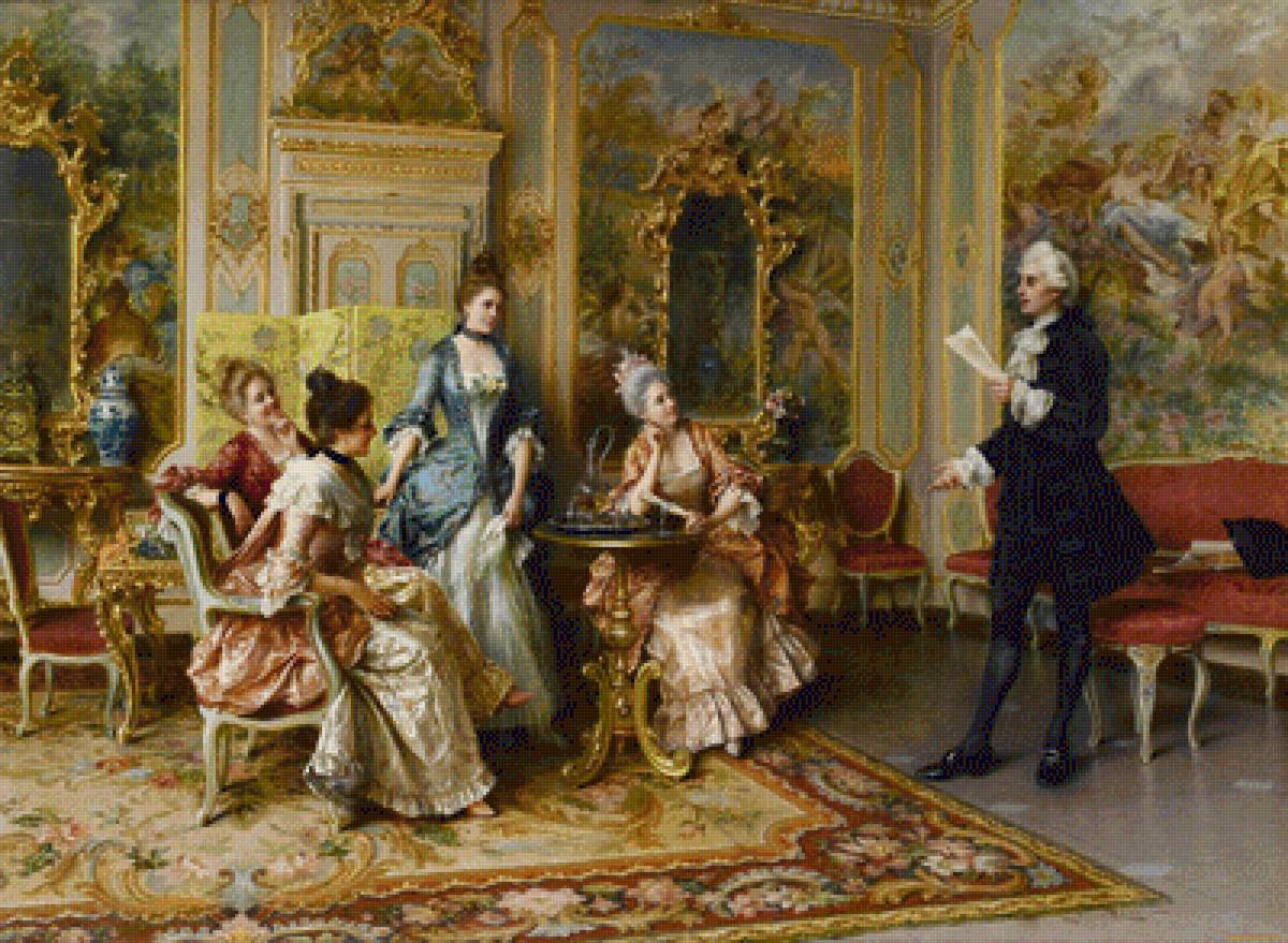 Дворцовое чтение - жанровые сцены - предпросмотр