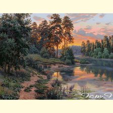 Схема вышивки «Пейзаж»