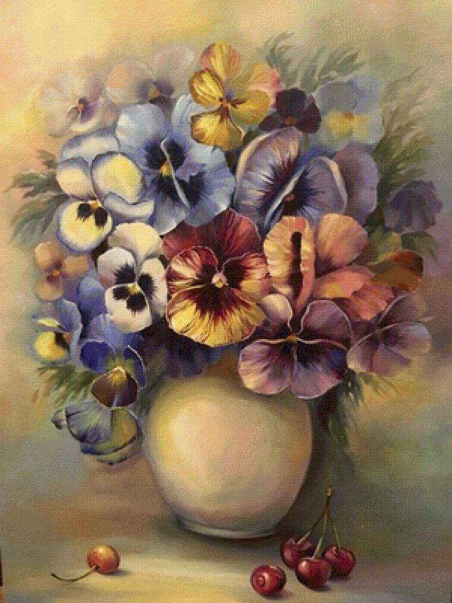 Натюрморт. - натюрморт, цветы, живопись. - предпросмотр