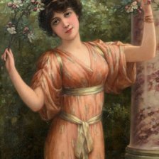 Схема вышивки «Девушка. Эмиль Эйсман-Семеновский»