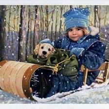 Схема вышивки «Зимние забавы»