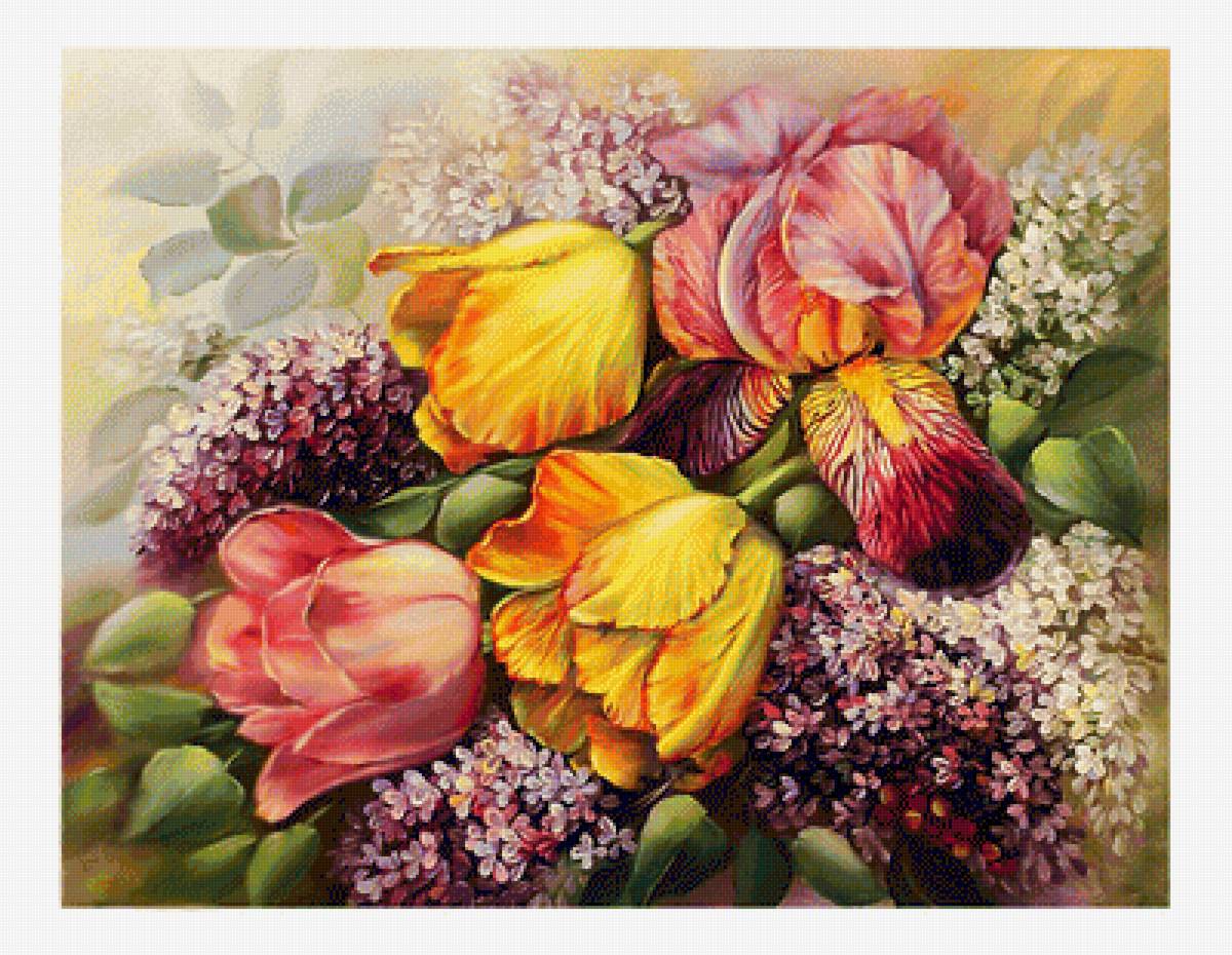 Натюрморт. - натюрморт, цветы, живопись. - предпросмотр