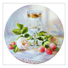 Схема вышивки «Натюрморт с клубничкой.»