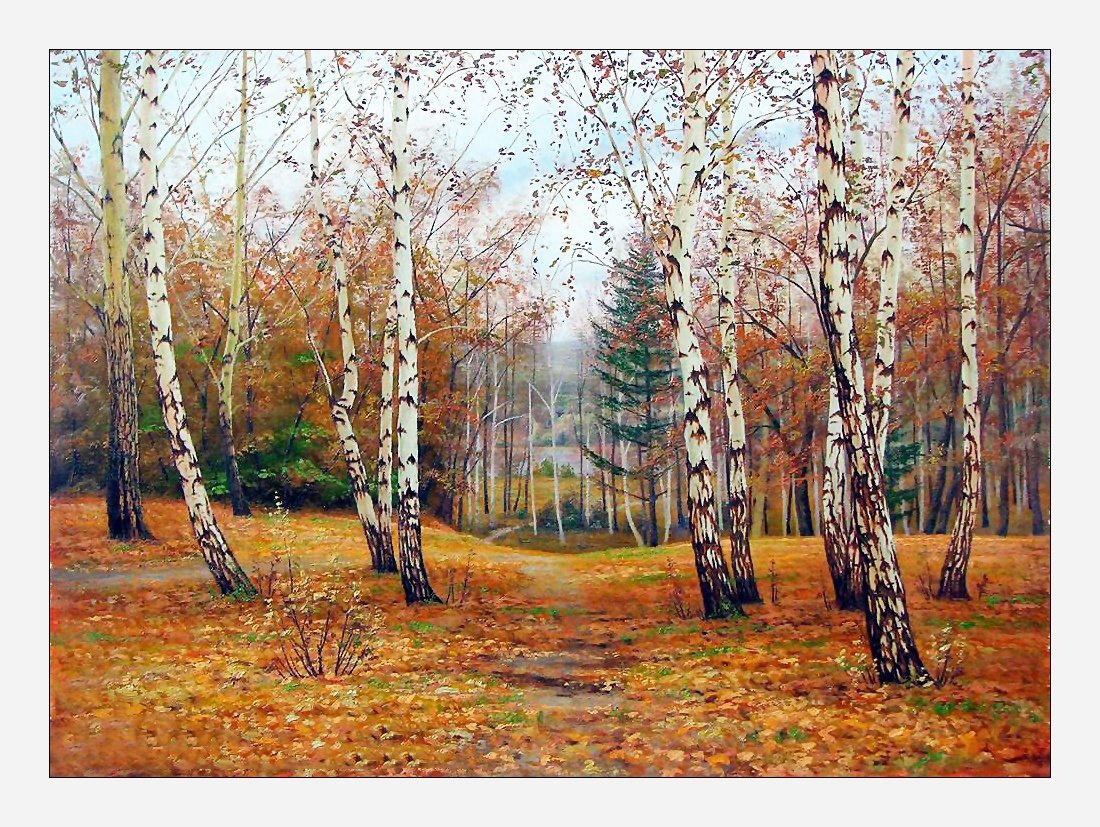 №2110063 - березы, пейзаж, природа, осень - оригинал