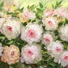 Схема вышивки «Чайные розы»