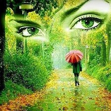 Девушка - осень