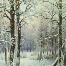 Схема вышивки «Зимний пейзаж»