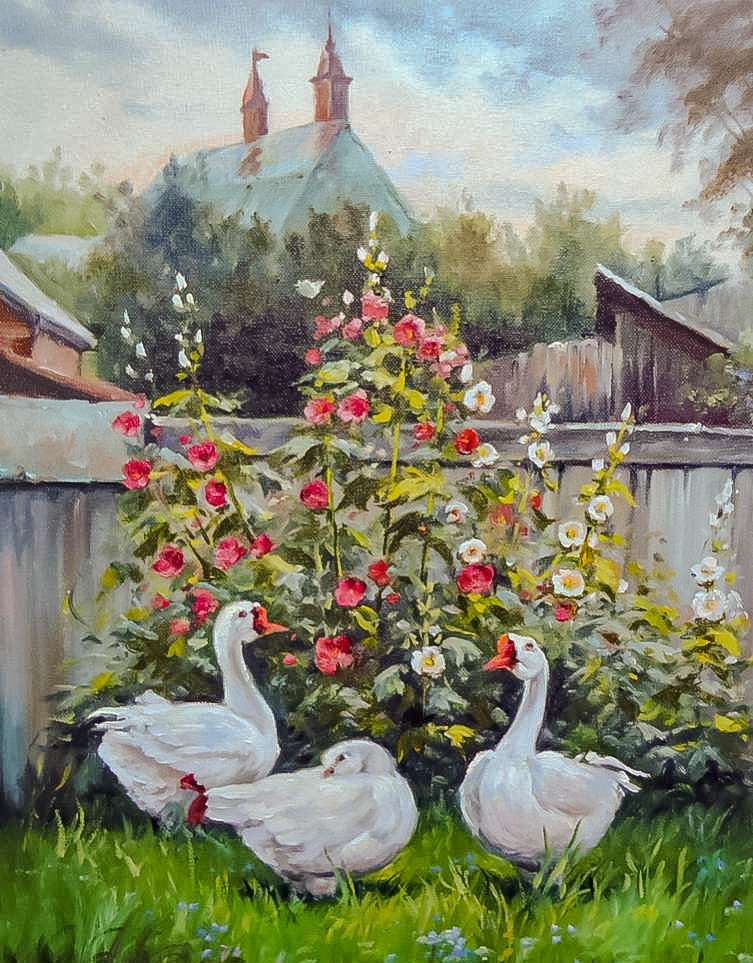 Geese. - scenarys.birds. - оригинал