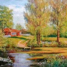 Схема вышивки «In the Pond.»