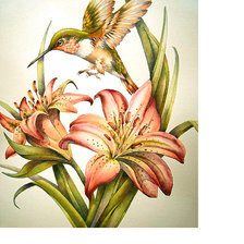 Схема вышивки «Серия "Лилии"»