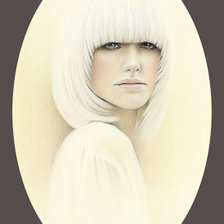 Схема вышивки «Портрет девушки»