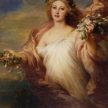 Схема вышивки «Весна. Франц Ксавьер Винтерхальтер»