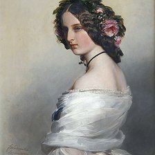 Схема вышивки «Леди Констанция Левесон-Гоуэр. Франц Ксавьер Винтерхальтер»