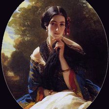 Схема вышивки «Франц Ксавьер Винтерхальтер. Леонилла, принцесса Сайн-Витгенштей»