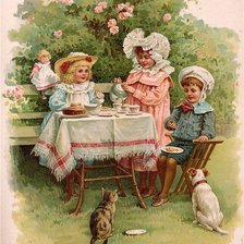 Схема вышивки «Дети»