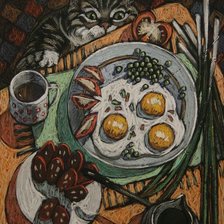 Схема вышивки «Любитель покушать (Наталья Леонова)»