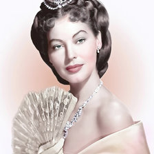 Схема вышивки «Портрет. Ава Гарднер»