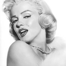 Схема вышивки «Портрет. Мэрилин Монро»