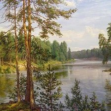 Схема вышивки «пейзаж»