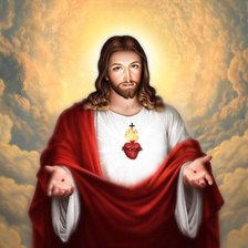 Схема вышивки «Ісус Христос»